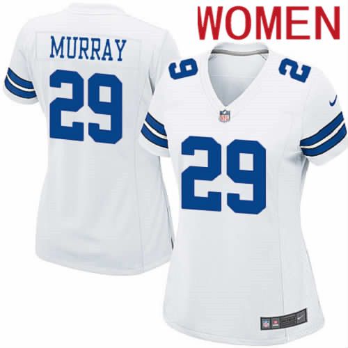 Women Dallas Cowboys #29 DeMarco Murray Nike White Team Game NFL Jersey->women nfl jersey->Women Jersey
